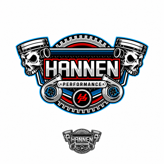 Original Hannen Performance chassis dyno listing logos on white