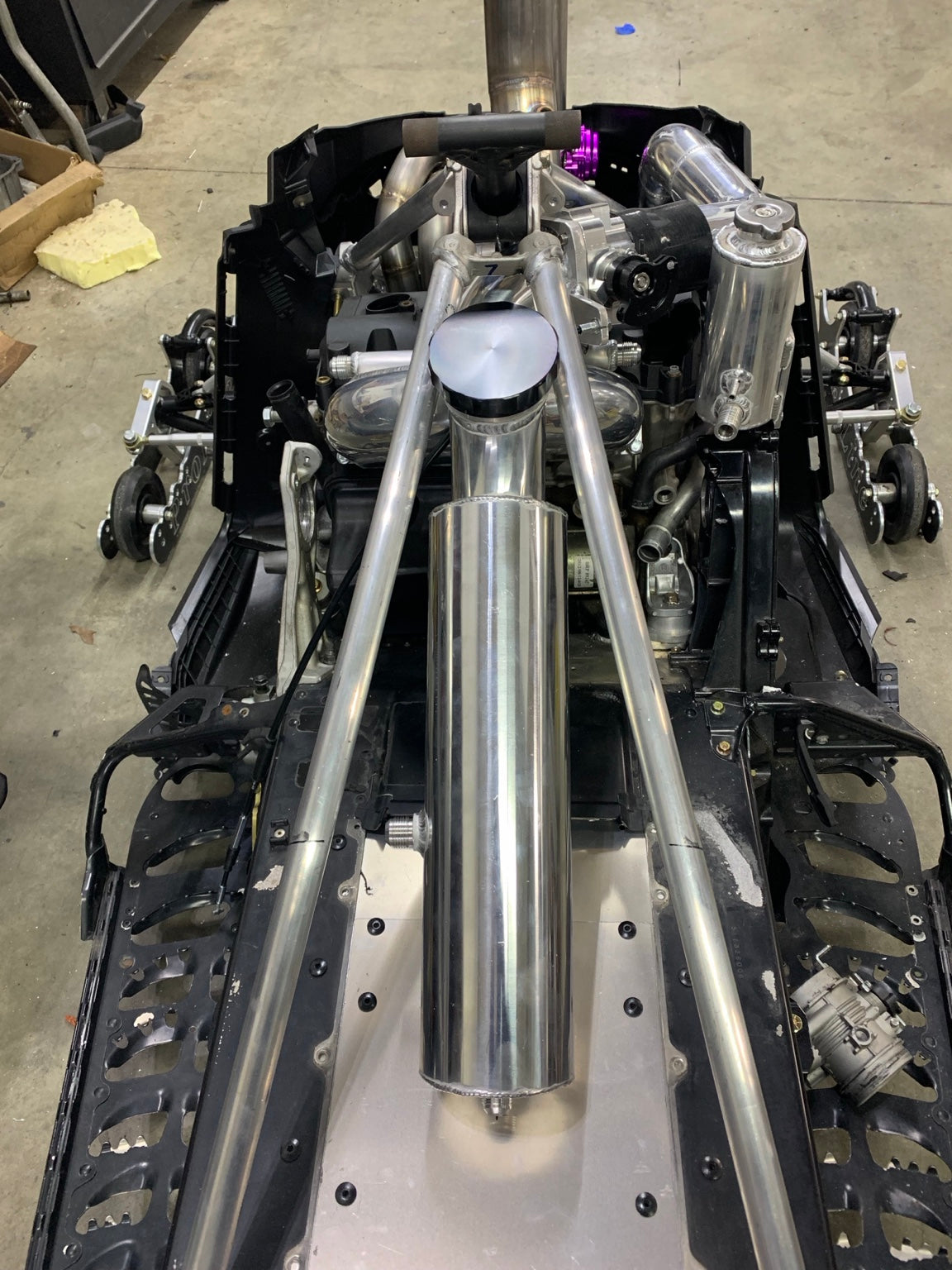 Custom snowmobile chassis fabrication