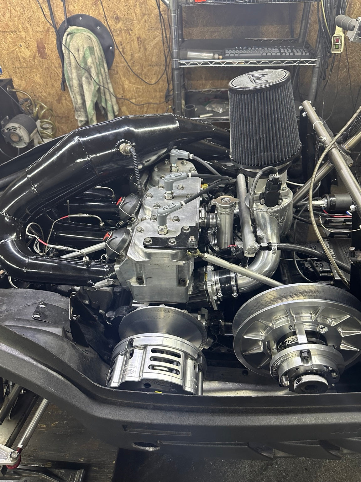 Custom engine and clutch installation